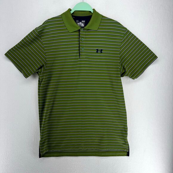 Under Armour Loose Fit Embroidered Performance Polo HeatGear Mens Size S‎ - Picture 1 of 11